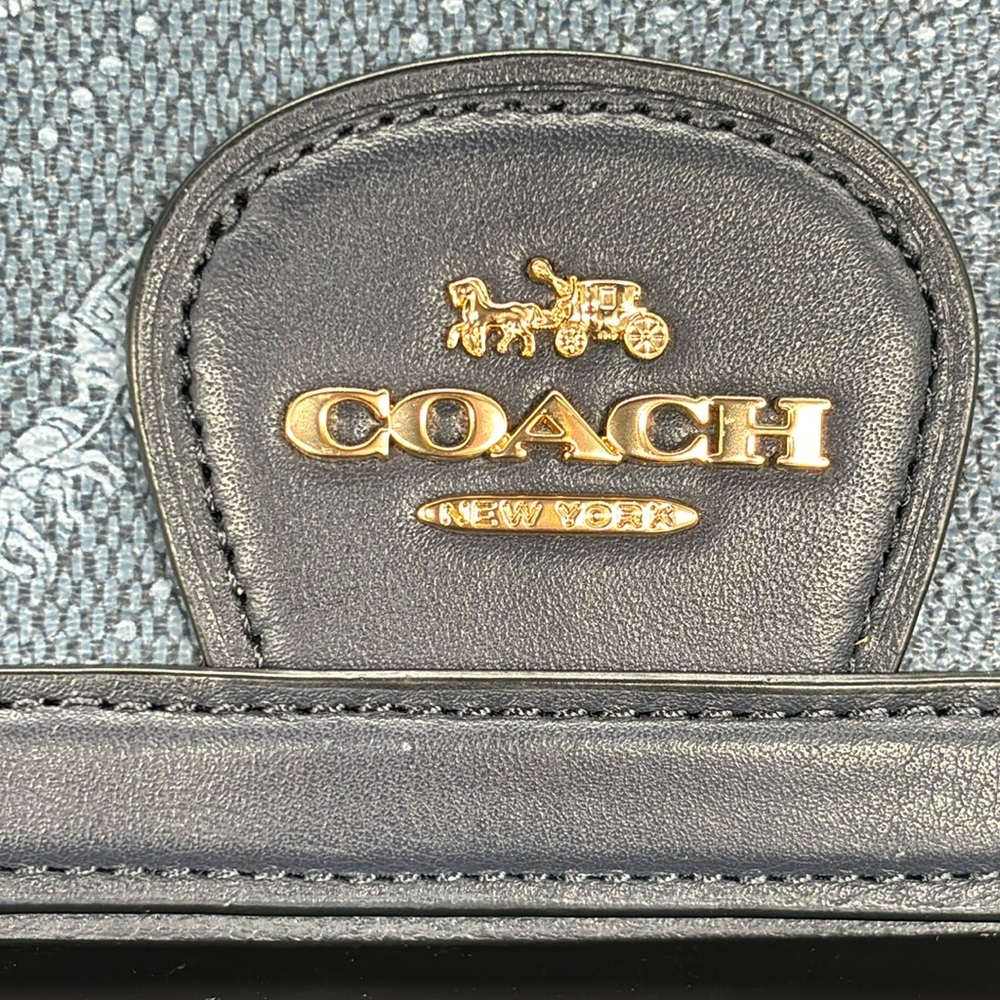 Coach Saddle Bag With Horse And Carriage Dot Print - Picture 13 of 15